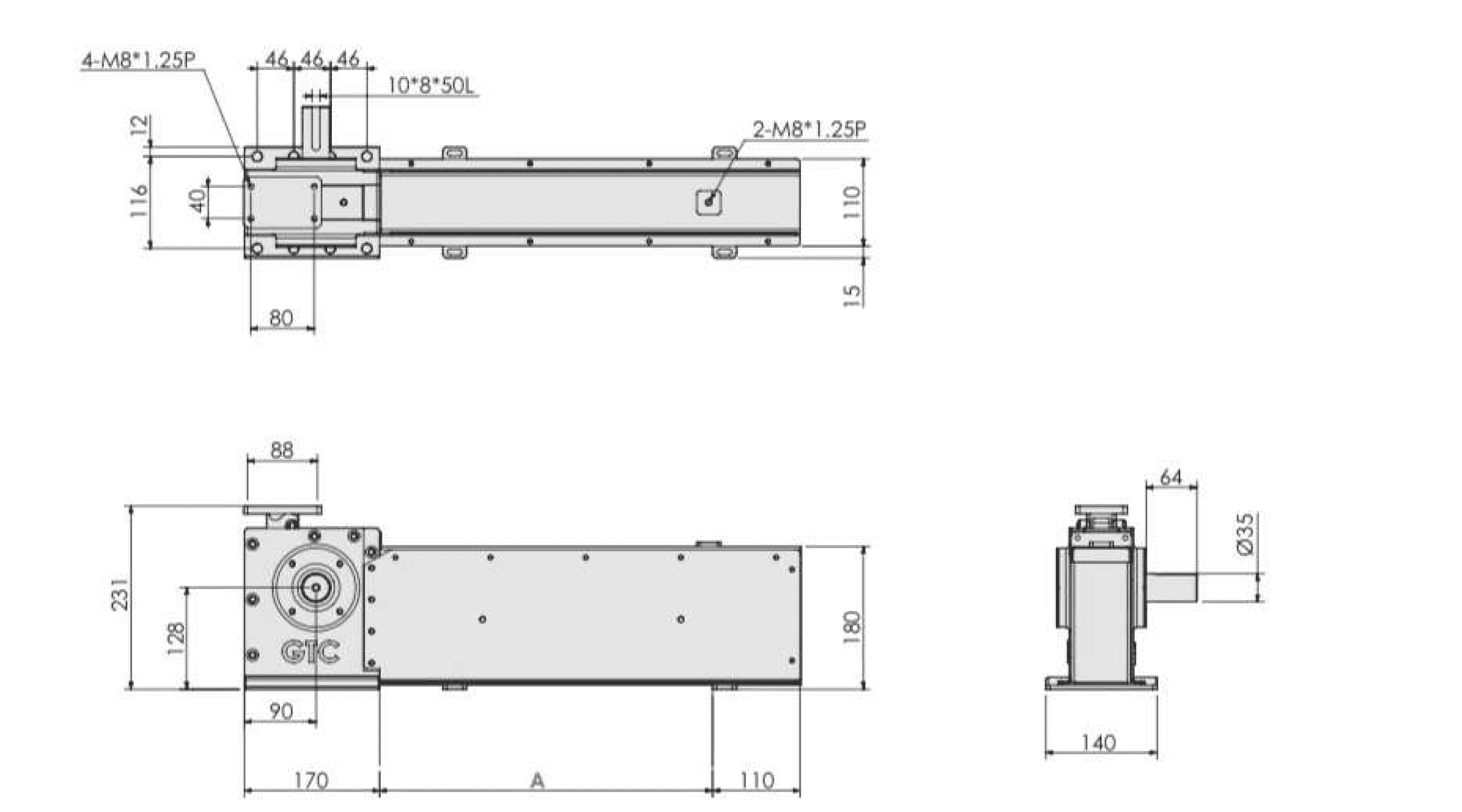 P30 rigid chain dimensional engineering drawing