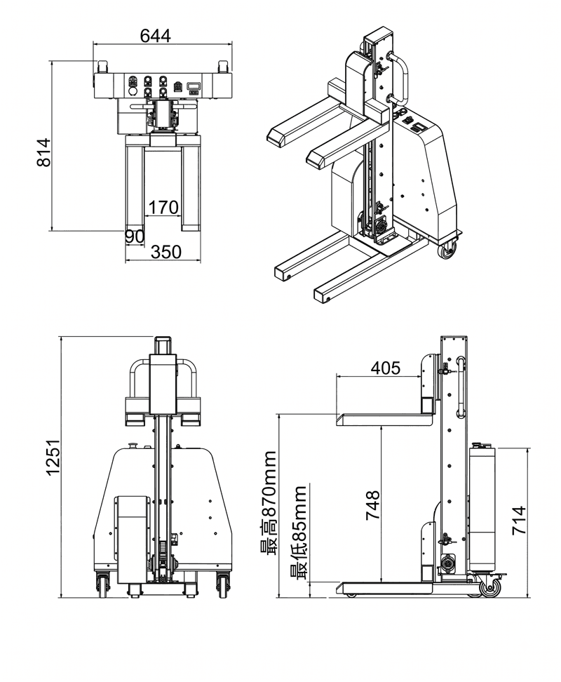 VT-P20 dimensional engineering drawing